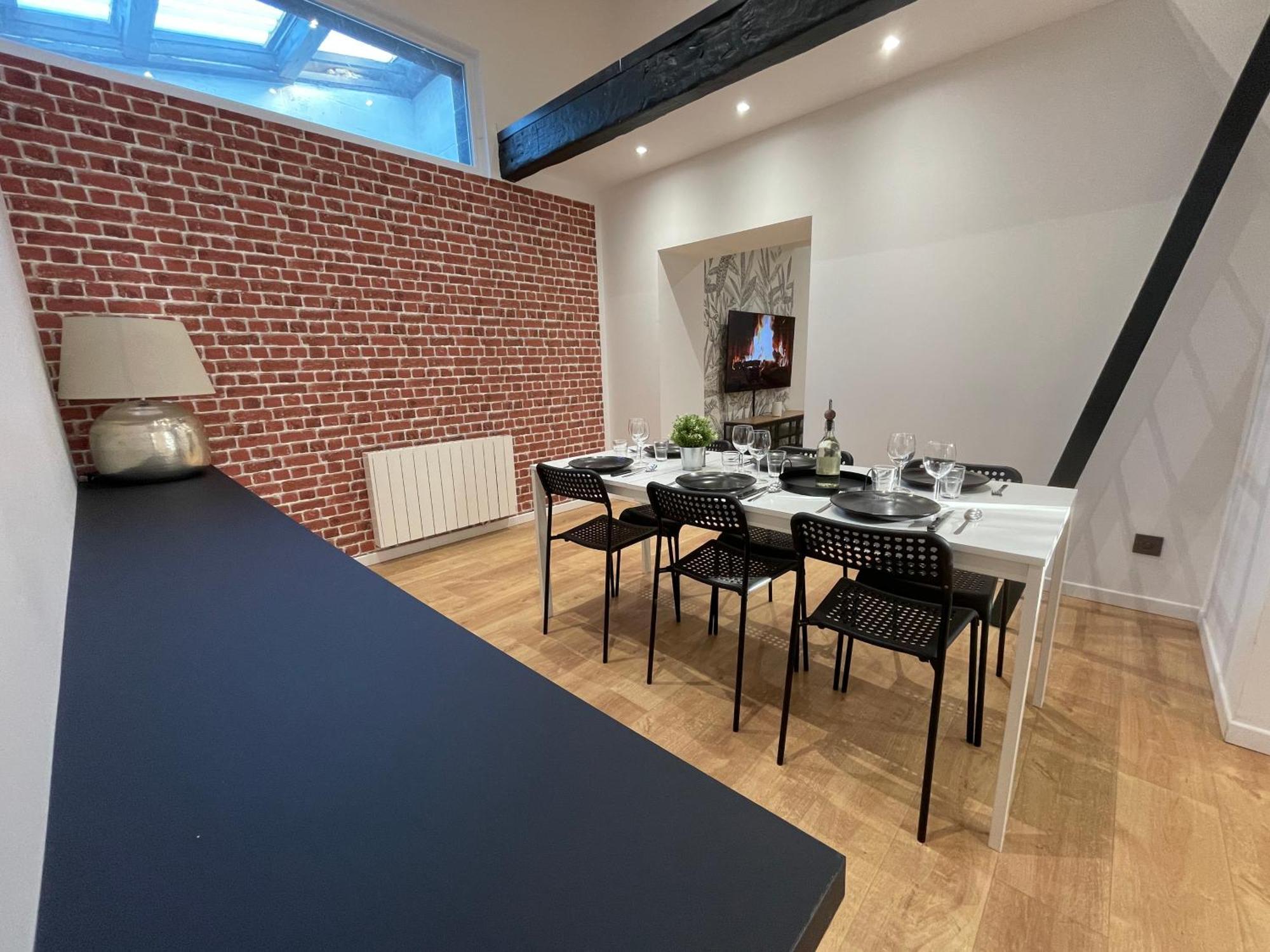 Les 3 Suites - 6 Personnes - 3 Chambres Avec Sdb Privatives Lens Exterior foto