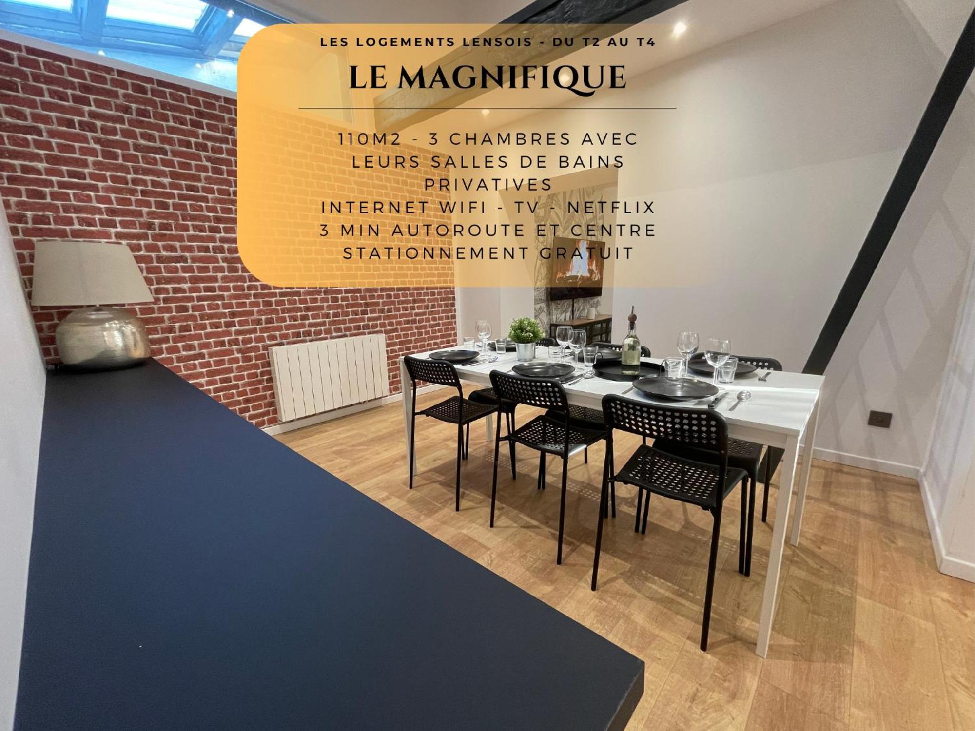 Les 3 Suites - 6 Personnes - 3 Chambres Avec Sdb Privatives Lens Exterior foto